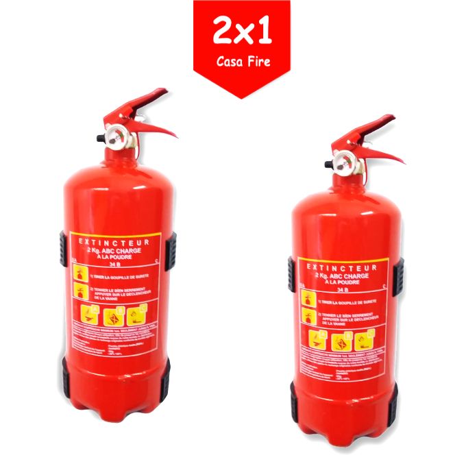 Fire Extincteur sécurité incendie poudre polyvalente 2kg avec certificat à  prix pas cher