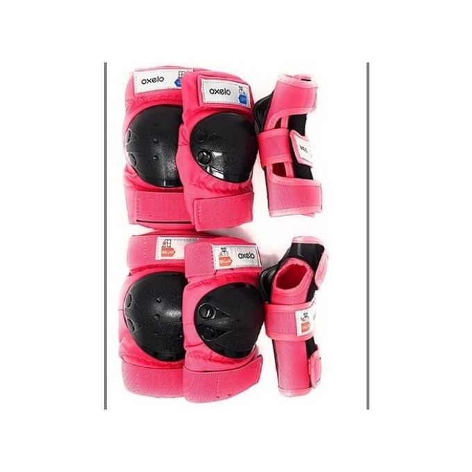 Generic PROTECTIONS ROLLER SKATE TROTTINETTE ENFANT BASIC ROSE à prix pas  cher