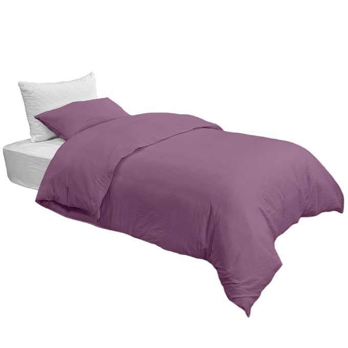 DWIRTY Couette Rose Microfibre + 1 Taie d'oreiller (lits 90-120cm) 160x220  cm à prix pas cher