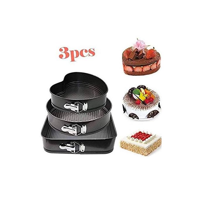 Set de 5 moules coeur de 15cm en matériau antiadhésif