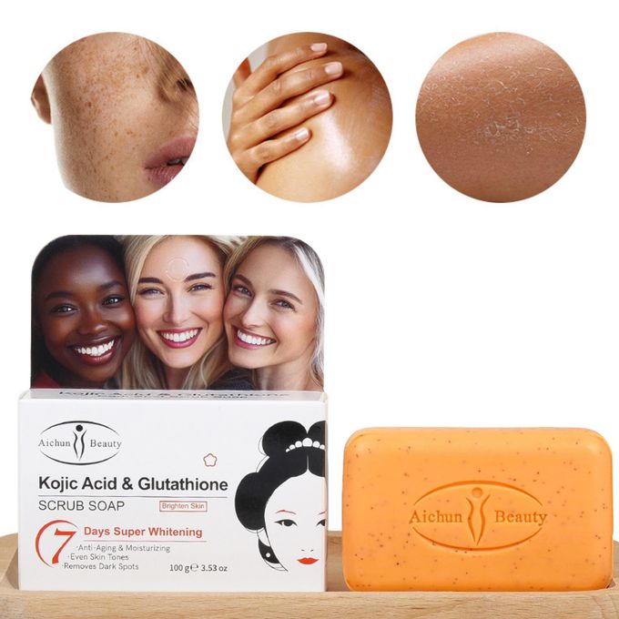 product_image_name-Aichun Beauty-Savon Gommant Acide Kojique & Glutathion – Anti-Taches & Eclat du Teint 100g-3