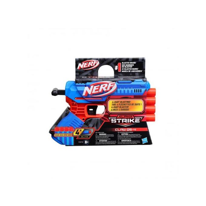 PISTOLET A FLECHETTES NERF ALPHA STRIKE CLAW QS-4 + 4 FLECHETTES