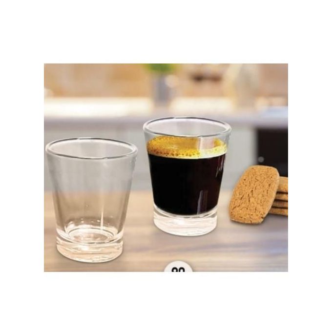 3 Tasse à expresso, verre transparent 9 cl