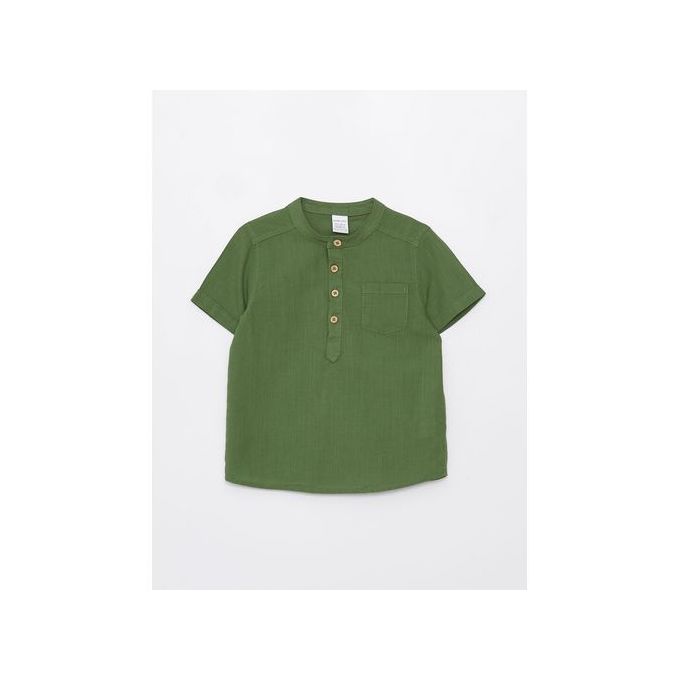 Lc Waikiki Chemise Baby Boy basique à col juge et à manches courtes