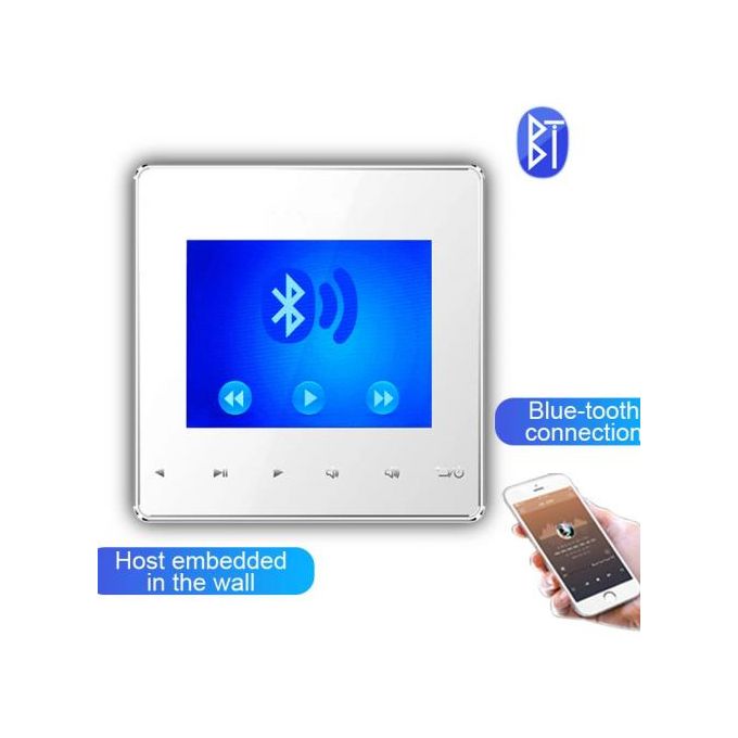 Mini-amplificateur mural Bluetooth 2 canaux avec écran tactile