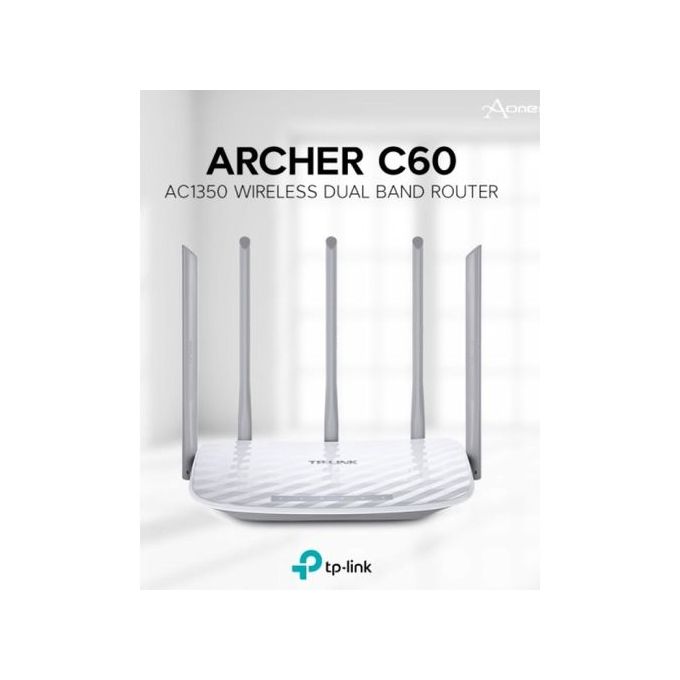 TP-Link Meilleur Point d’Accès de Archer C60 WI-FI double-BANDE AC1350  Avec 5 antennes externes