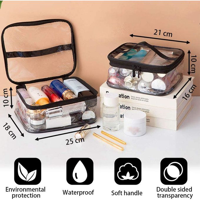 Generic Trousse de Maquillage Transparente en PVC à prix pas cher