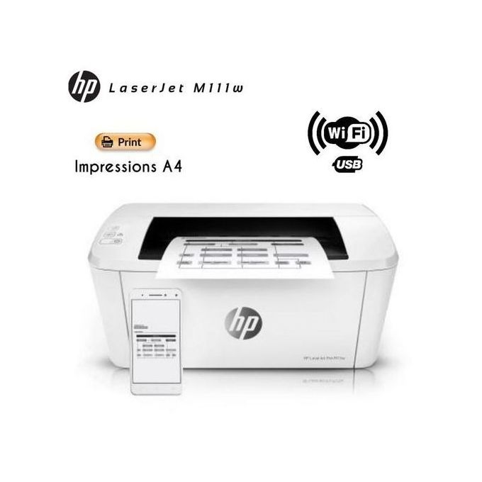 HP LaserJet M111w Wifi Monochrome Imprimante laser Noir & Blanc 600 x 600  DPI A4