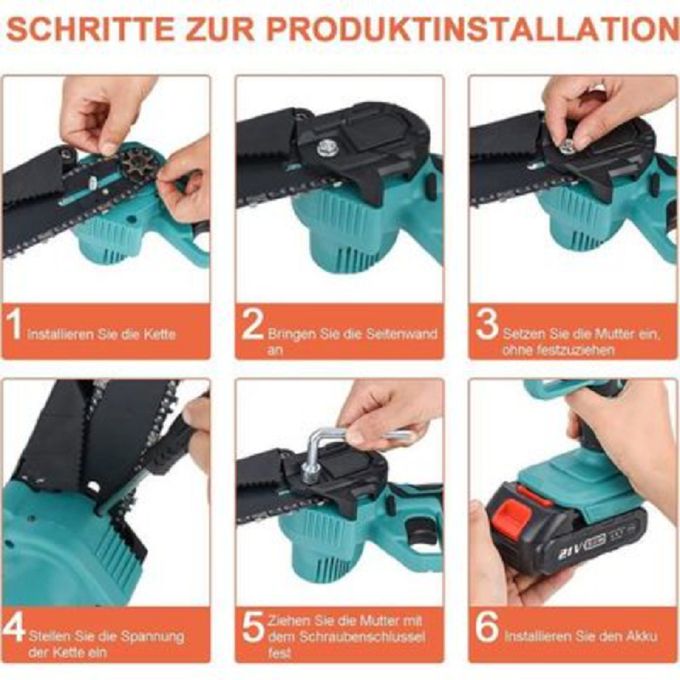 Makita Mini Scie électrique de taille de jardin 48V avec batterie