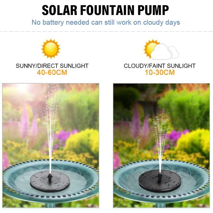 Pompe à Eau Solaire 15W Yaztauho - Pour Fontaine, Arrosage Jardin Et Décoration Extérieure