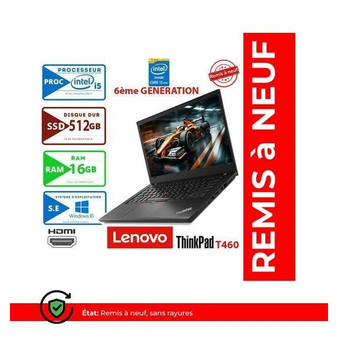 Refurbished: Lenovo L460 Core i5-6300U 2.4GHz/8GB/256GB/SSD/Win10P64/A