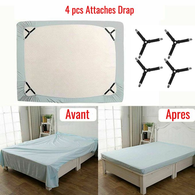 Pinces coordonnantes pour drap de lit, pinces pour couette, couvre-lit,  attaches pour matelas, support pour drap de lit, vêtements