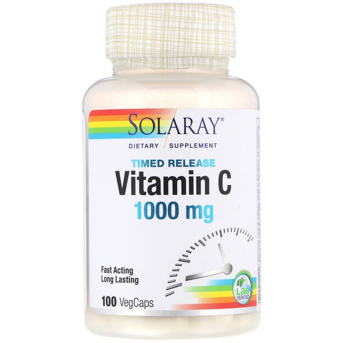 Solaray Vitamine C Timed Release 1000 Mg 100 Vegcaps A Prix Pas Cher Jumia Maroc