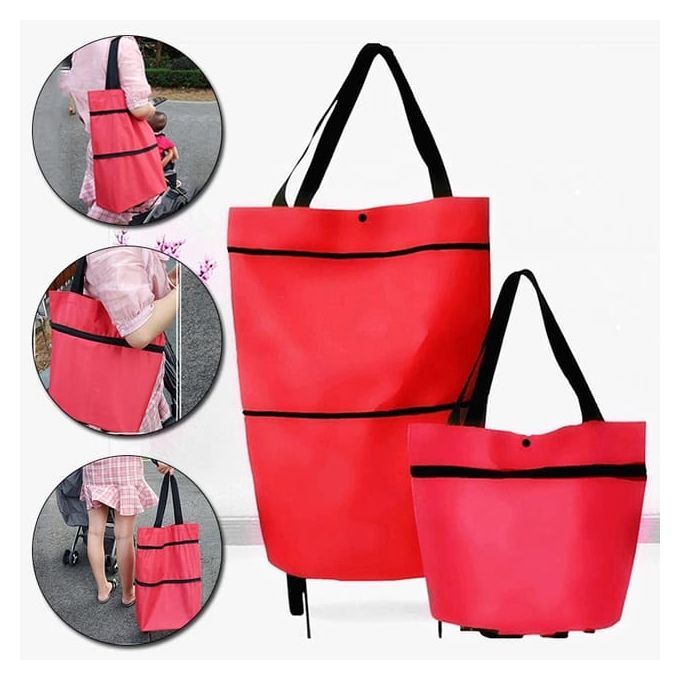 Sac de course pliable rouge - Francine