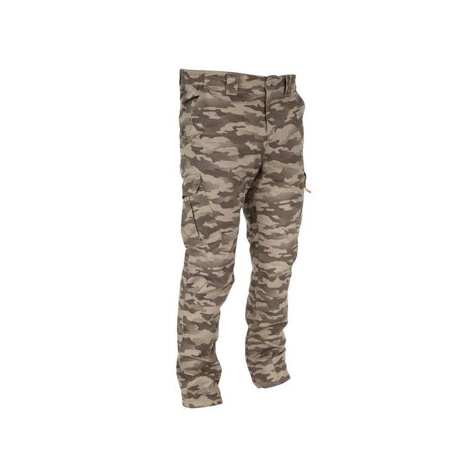 PANTALON CHASSE 500 CAMOUFLAGE HALF TONE VERT LÉGER ET FRAIS