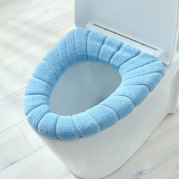 Housse de siège de toilette Accueil Hiver Chauffée Lavable Toilette Siège  Couvercle Fournitures de salle de bain Mou WC Pad Case Housse de salle de  bain imperméable à l'eau Couverture de salle