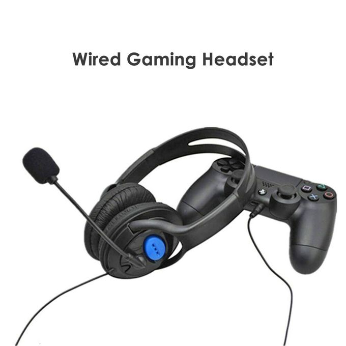 Generic Casque de jeu filaire avec micro 3.5MM stéréo pour PS4, PC, PS3,  XBOX, NINTENDO SWITCH à prix pas cher