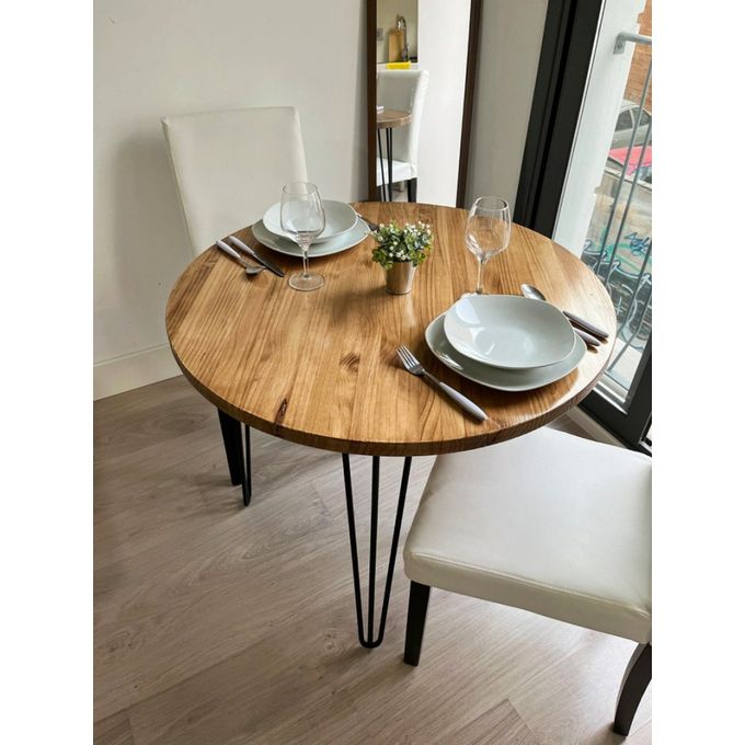 Table à manger ronde - table ronde en bois