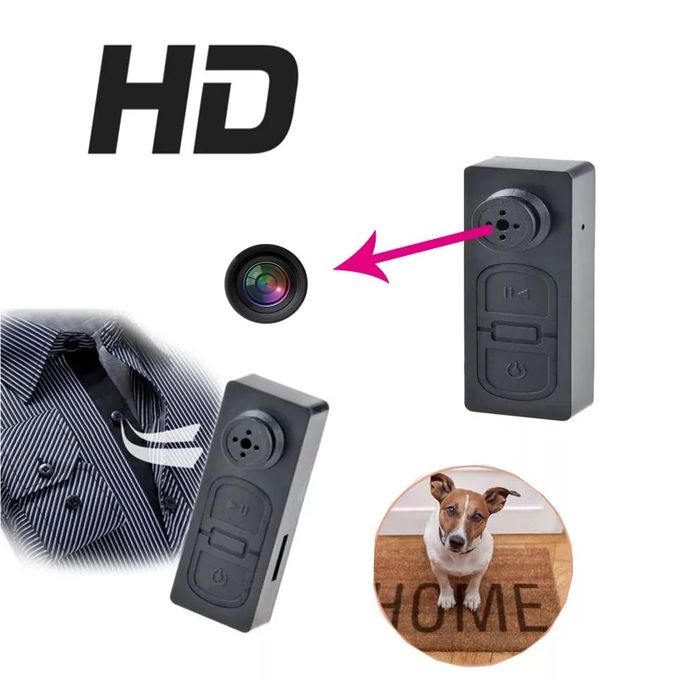 Mini caméra sans fil bouton chemise caméscope