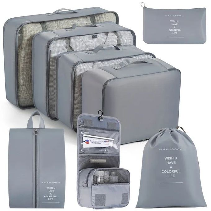 3 Sacs De Rangement Pliables 70L Gris - Boîtes à Vêtements Et Linge (neufs)