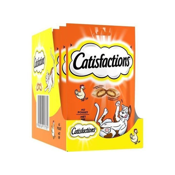 Catisfactions friandises pour chat au poulet 60 g Catisfactions