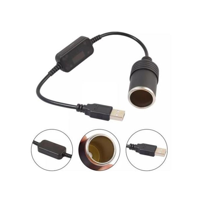 Generic Prise Allume-cigare pour maison, voiture Cable Cordon  D'alimentation USB Port à prix pas cher