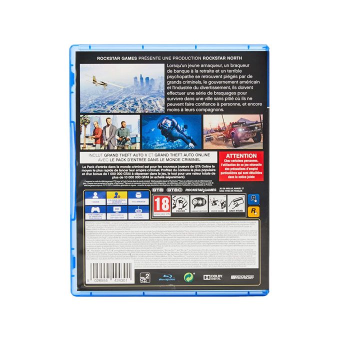 GTA V Edition Premium PS4 • MediaZone Maroc