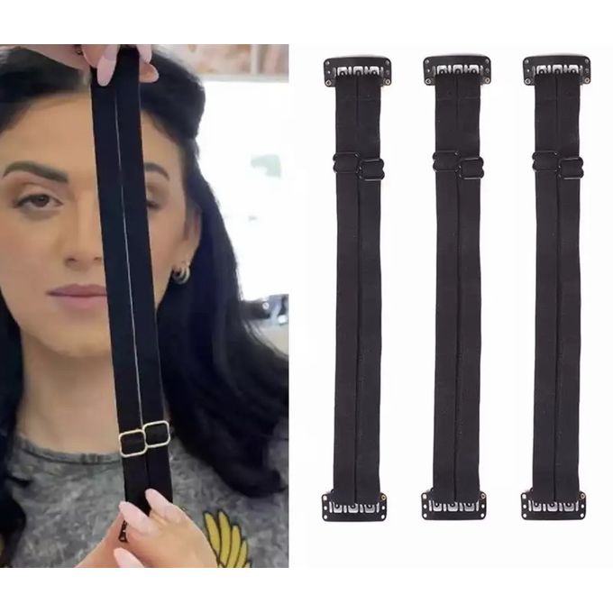 Bande de Lifting du Visage Invisible pour Enlever les Rides des Yeux en Noir