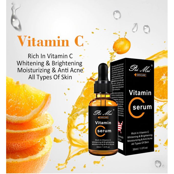 Pei Mei Vitamine C Sérum d'acide hyaluronique Crème pour le visage anti-rides, anti-âge