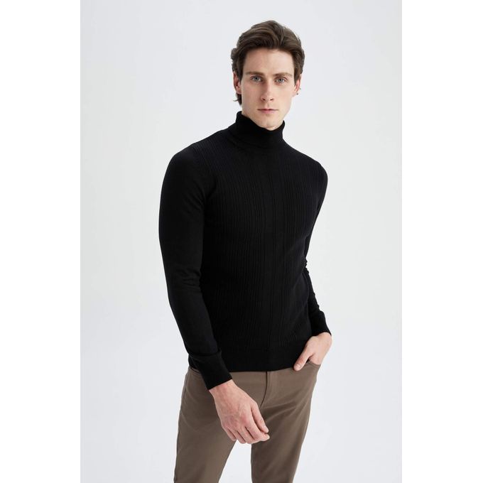 Defacto Slim Fit Turtleneck Pullover