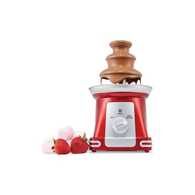 fontaine à chocolat design rétro pour air de fête 70w rouge/ red
