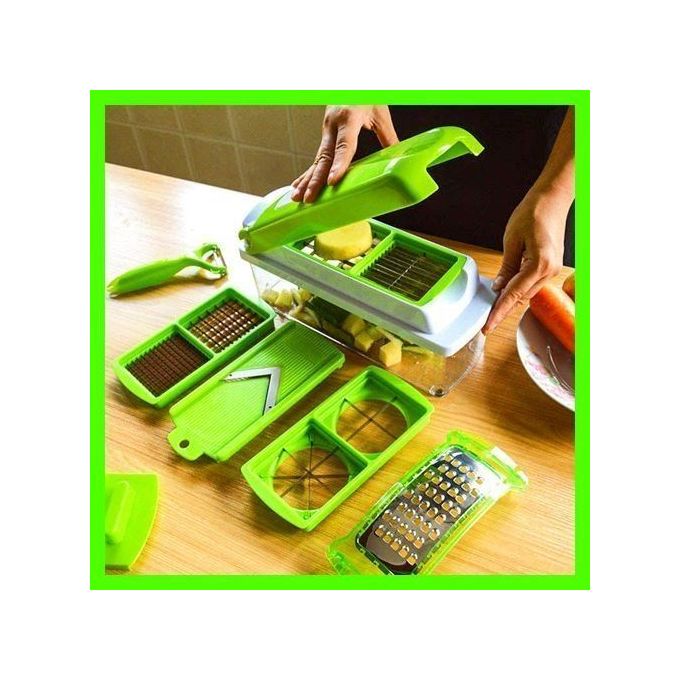 Appareil découpe-légumes Multifonction - Trancheuse Mandoline Cubes Tranches Bâtonnets