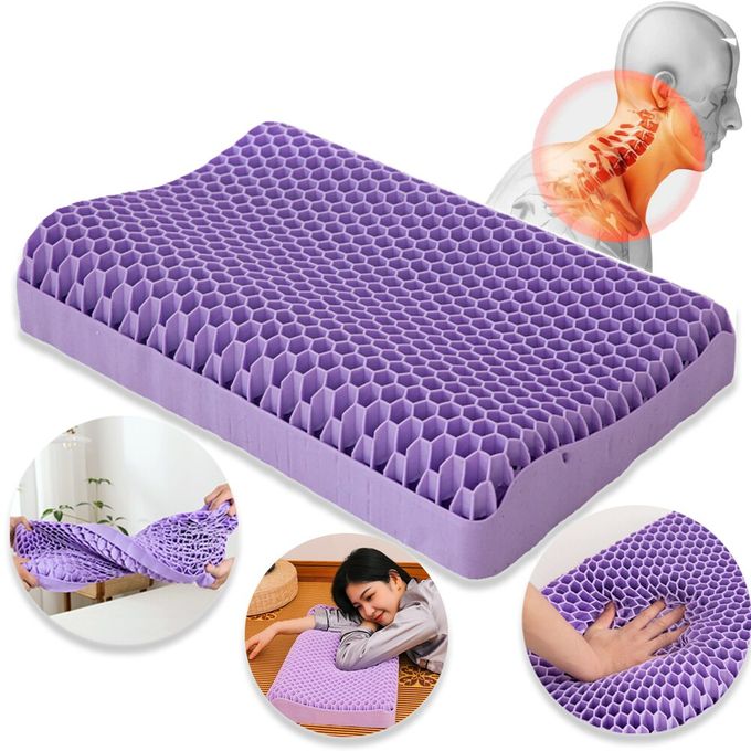 Oreiller orthopédique sans pression pour adulte, oreiller respirant, doux pour la peau, lavable