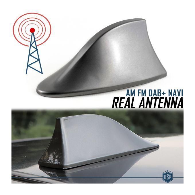 Amélioration Signal Antenne Aileron Requin Universelle LEZED - Noir Pour Toit Voiture FM/AM Antenne Toit Voiture Noire