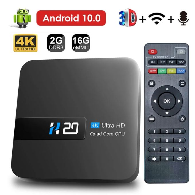 H20 Tv Box Android H20 4K 2Go RAM / 16 Go de ROM