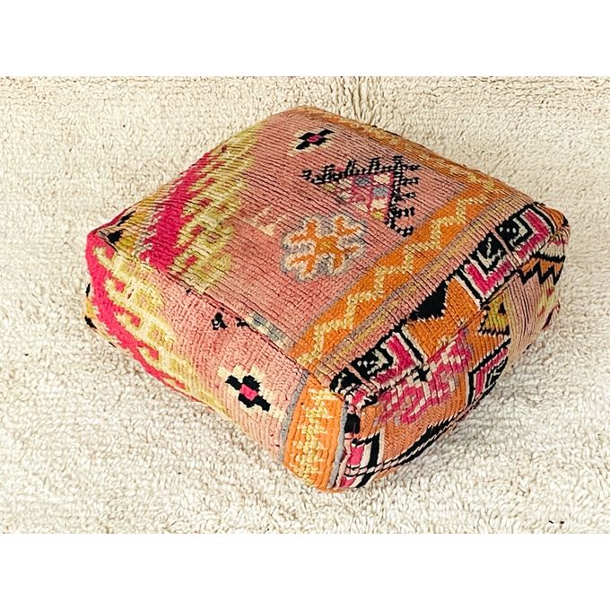 Artisanat du Maroc Vintage Pouf marocain - pouf marocain - coussin pouf marocain  - pouf décorative