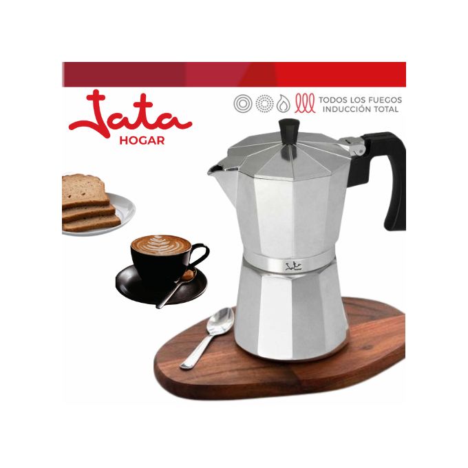 Jata Hogar CCA6 Cafétière Italienne 6 Tasses 300 ml en ALUMINIUM Pour  Espresso Expresso Café Filtre-INDUCTION à prix pas cher