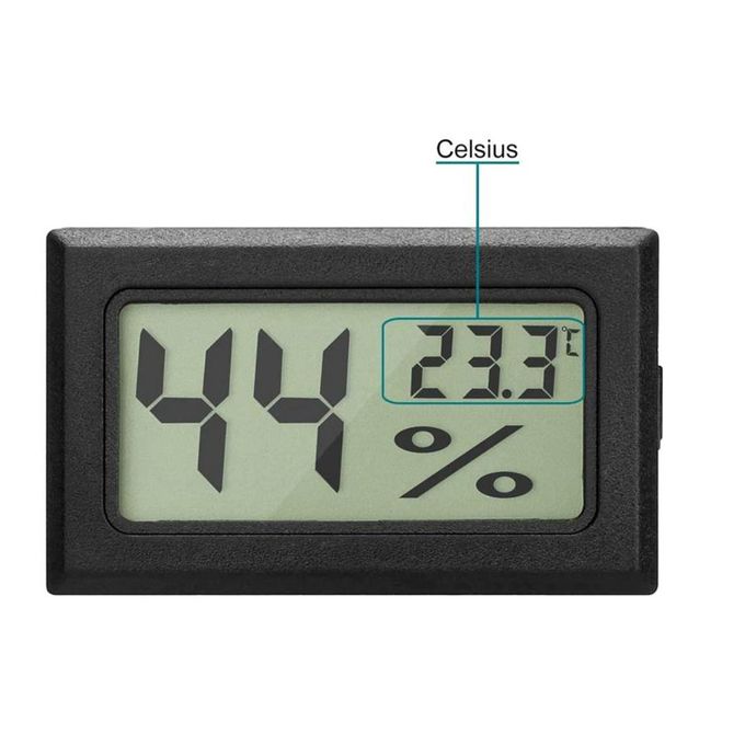 Mini Digital LCD Thermomètre Température avec Sonde de Température Capteur  Testeur pour Réfrigérateur Congélateurs Aquarium (4X Noir)