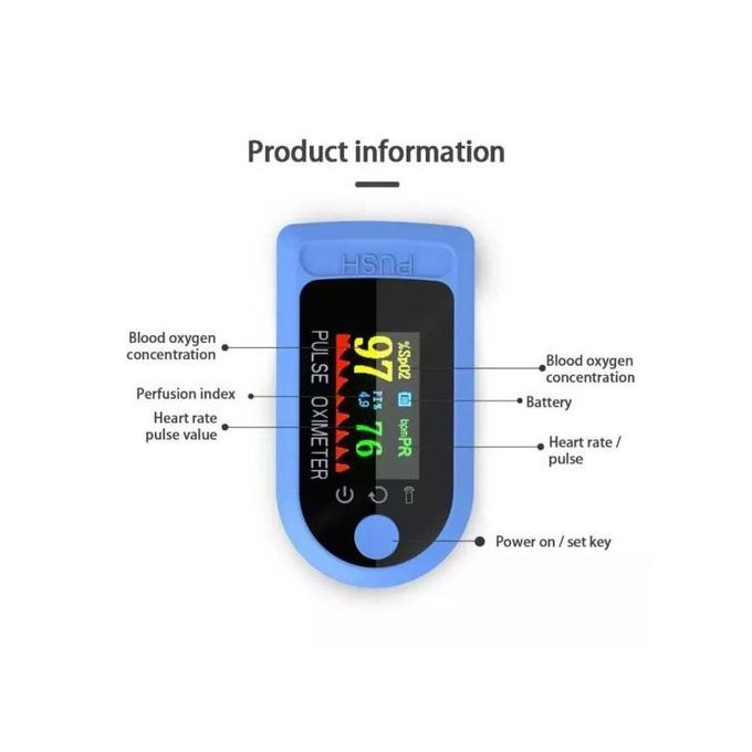 ILRIM MARKET Parapharmacie en ligne - Oxymètre de pouls du bout des doigts  moniteur de saturation