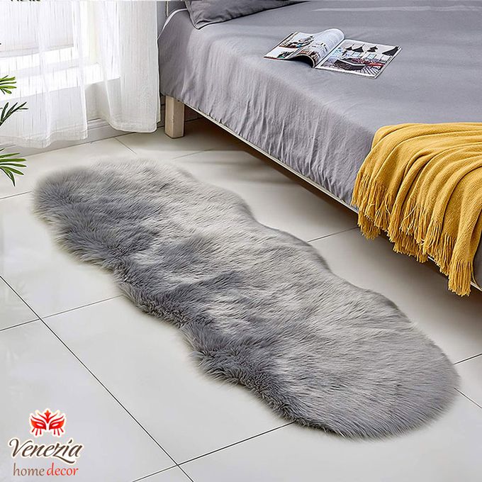 Venezia Tapis Décoration Pour Salon Et Chambre à Coucher, Crèche ( Gris , 160 x 60 cm)