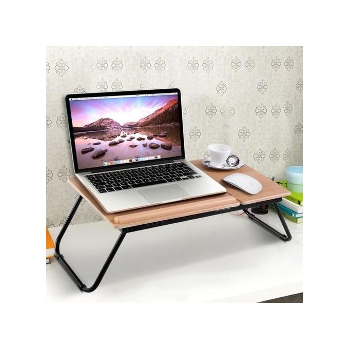 Generic Table De Lit Pliable Support D Ordinateur Portable A Hauteur Reglable Table Pc Portable Lecture Cafe Manger A Prix Pas Cher Jumia Maroc