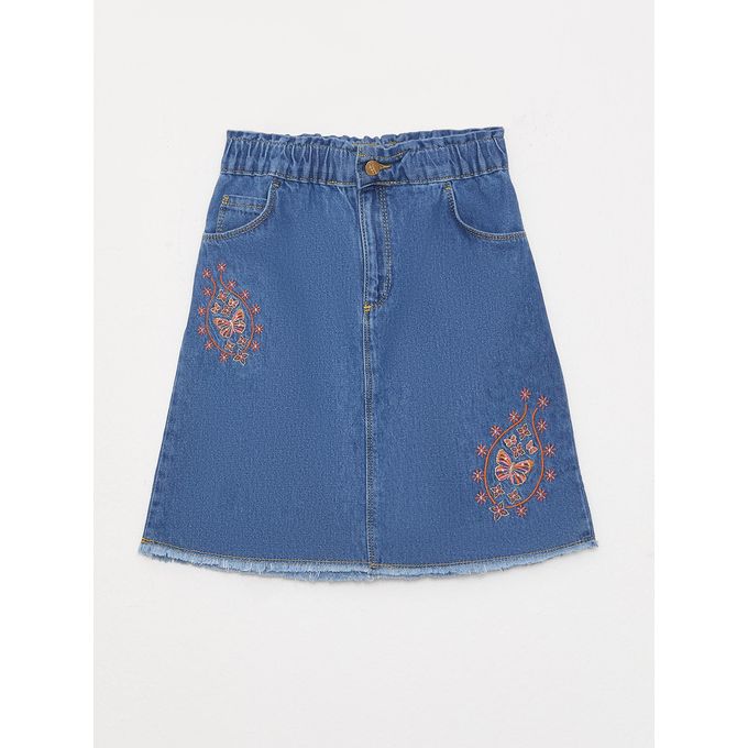 Lc Waikiki Jupe Jean Brodée Pour Fille