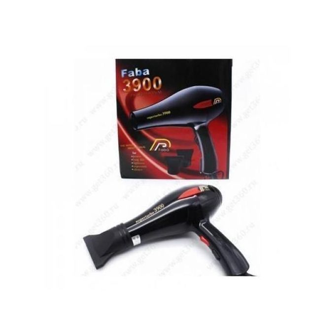 Faba Sèche-cheveux noir super turbo 3900 professionnelle séchoir cheveux