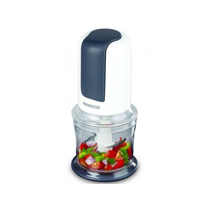Kenwood Mini hachoir 500W Lame inoxQuadBlade multifonction 2 vitesses 0,5L blanc/gris