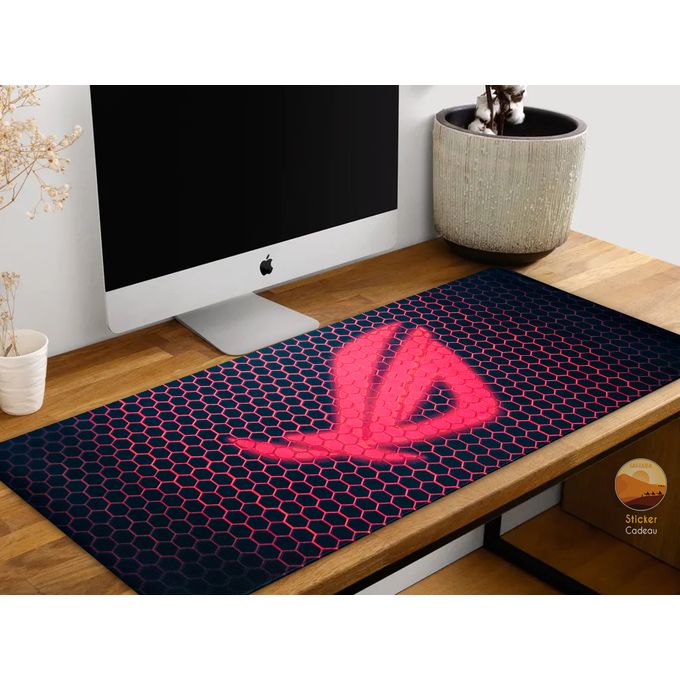 Tapis de souris GENERIQUE PATIKIL Protecteur Tapis de bureau, coussin de  bureau double face en feutre- 90x33cm Rouge