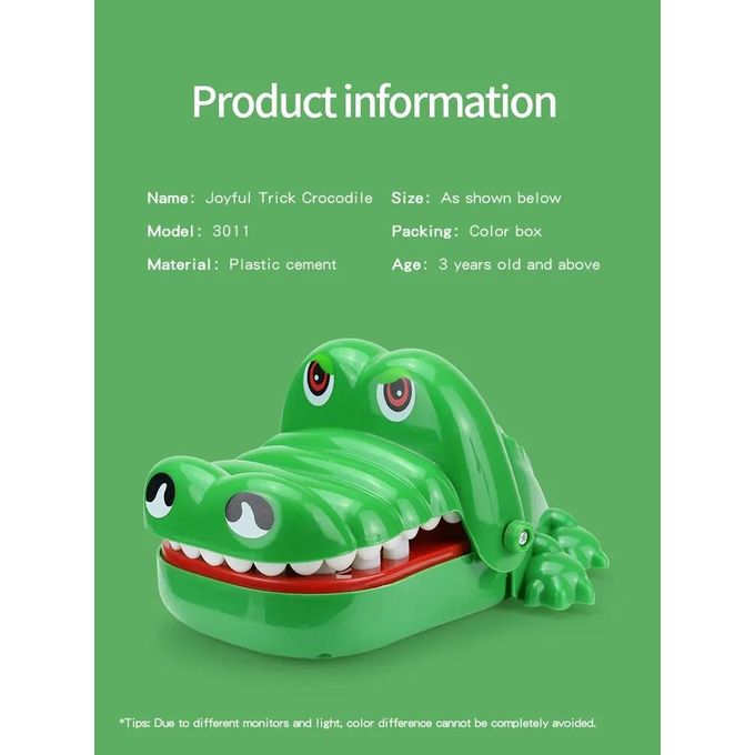 Jeu Crocodile Dentiste 3 Pièces – Porte-clés Rigolos Pour Enfants – Cadeau Anniversaire Garçon Et Fille – Jeu De Réaction