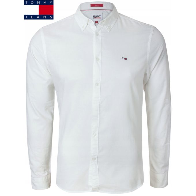 Tommy Hilfiger CHEMISE TJM SLIM BLANC COTON OXFORD DM0DM09594 101