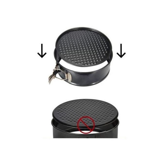 Set 3 Moules à Gâteau à Charnière ISIYINER - 10.2/18/22cm - Antiadhésif