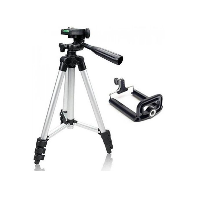 tripod Trépied Support Télescopique en aluminium Gris Pour Appareil Photo  smartphones à prix pas cher