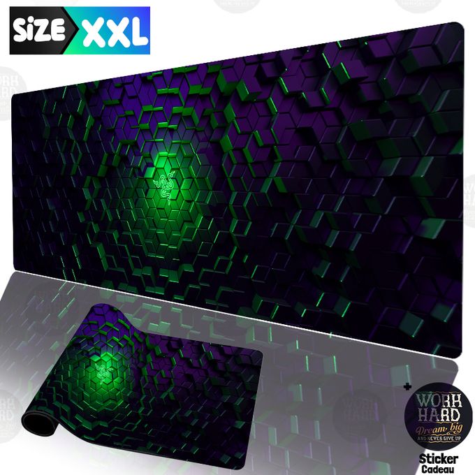 Razer Tapis de souris 4XL haute qualité pour PC et bureau goliathus  +Sticker cadeau à prix pas cher